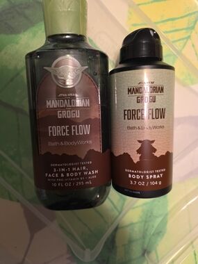 Bath & Body Works Men's " Force Flow " Bath Set. 3-in-1 Wash & Body Spray. Full
